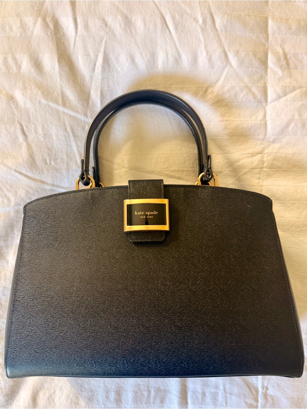 Kate Spade Katy Black Leather Top-Handle Satchel